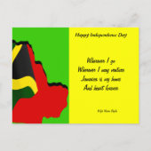 Jamaica onafhankelijkheidsdag briefkaarten waar ik (Voorkant)