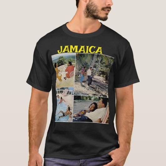 JAMAICA ONE LOVE MLK Basic Donker T-shirt (Voorkant)