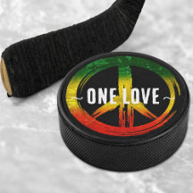 Jamaica One Love Rasta Color Peace Symbol Jamaican