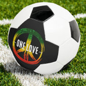 Jamaica One Love Rasta Color Peace Symbol Jamaican Voetbal