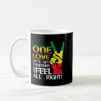 Jamaica One Love Reggae Caribbean Music Pride Flag Koffiemok