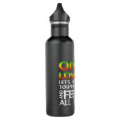 Jamaica One Love Reggae Caribbean Music Pride Flag Waterfles (Links)