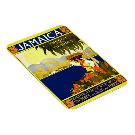 Jamaica, Oude Reisposter Magneet (Rechterzijde)