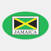Jamaica Ovale Sticker (Voorkant)