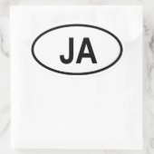 Jamaica Ovale Sticker (Tas)