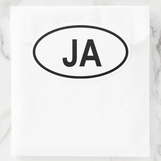 Jamaica Ovale Sticker (Tas)