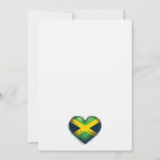 Jamaica paar bruiloft uitnodiging (Achterkant)