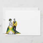 Jamaica paar bruiloft uitnodiging (Achterkant)