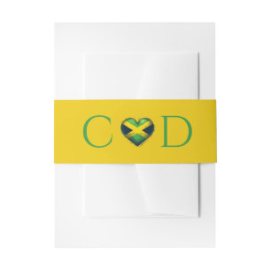 Jamaica Paar Bruiloft Uitnodigingen Wikkel