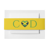 Jamaica Paar Bruiloft Uitnodigingen Wikkel (Voorkant Voorbeeld)