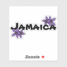Jamaica Paarse nationale bloem Sticker