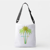 Jamaica palm trees crossbody tas (Voorkant)