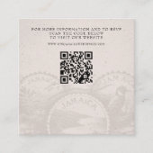 Jamaica Passport Wedding QR Informatiekaartje (Voorkant)