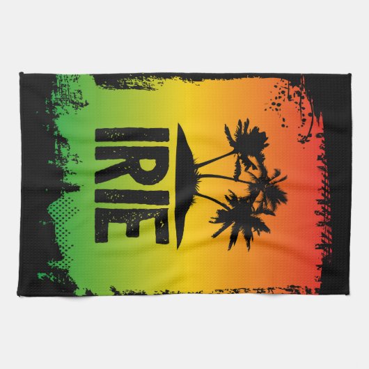 Jamaica Patwah Gezegde Irie Chill Out Relax Theedoek (Horizontaal)