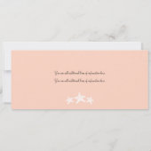 Jamaica Peach Gray Boarding Pass Wedding Kaart (Achterkant)