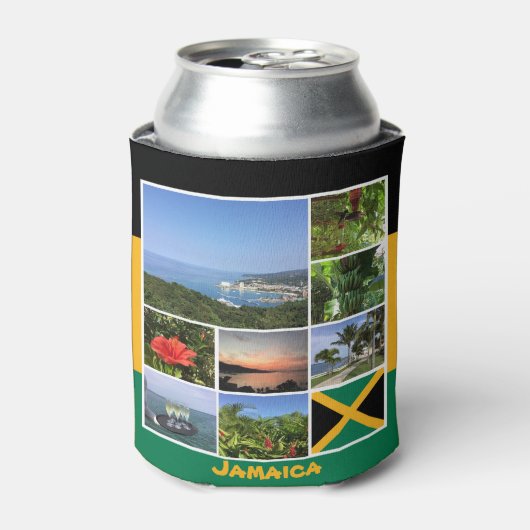 Jamaica Photo Collage Blikjeskoeler (Blikje Voorkant)