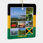 Jamaica Photo Collage Keramisch Ornament (Rechts)
