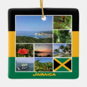 Jamaica Photo Collage Keramisch Ornament (Voorkant)