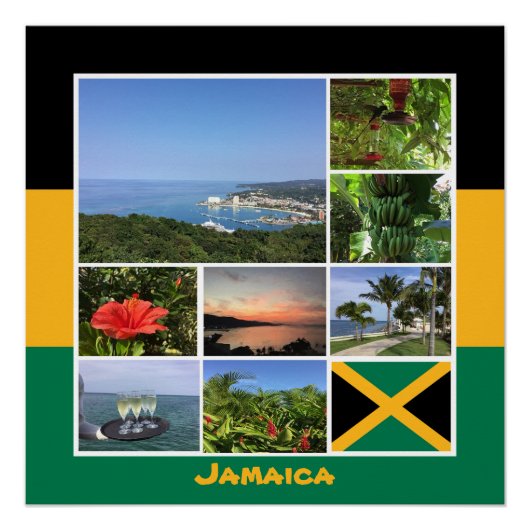 Jamaica Photo Collage Perfect Poster (Voorkant)