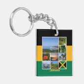 Jamaica Photo Collage Sleutelhanger (Voorkant Links)