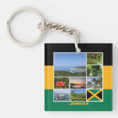 Jamaica Photo Collage Sleutelhanger (Voorkant)