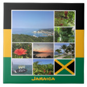 Jamaica Photo Collage Tegeltje (Voorkant)