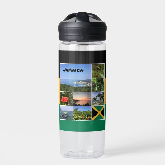 Jamaica Photo Collage Waterfles (Voorkant)
