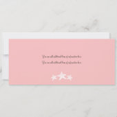 Jamaica Pink Grey Boarding Pass Wedding Kaart (Achterkant)