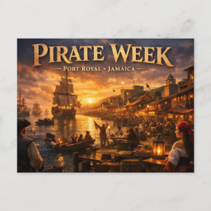 Jamaica piraat week port royal ansichtkaart briefkaart
