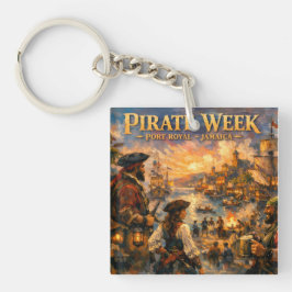 Jamaica piraat week port royal sleutelhanger