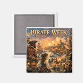 Jamaica pirate weekend port royal magneet (Voorkant / Achterkant)