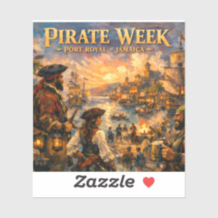Jamaica Piratenweek Port Yoyal sticker