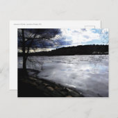 Jamaica Pond, Jamaica Plains, bevroren Briefkaart (Voorkant / Achterkant)