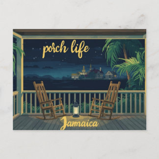 Jamaica Porch life evening Briefkaart