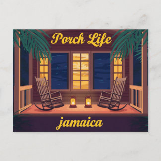 Jamaica Porch life evening Briefkaart