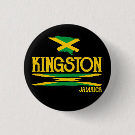 Jamaica Proud Jamaicans Rasta Reggae Kingston Ronde Button 3,2 Cm
