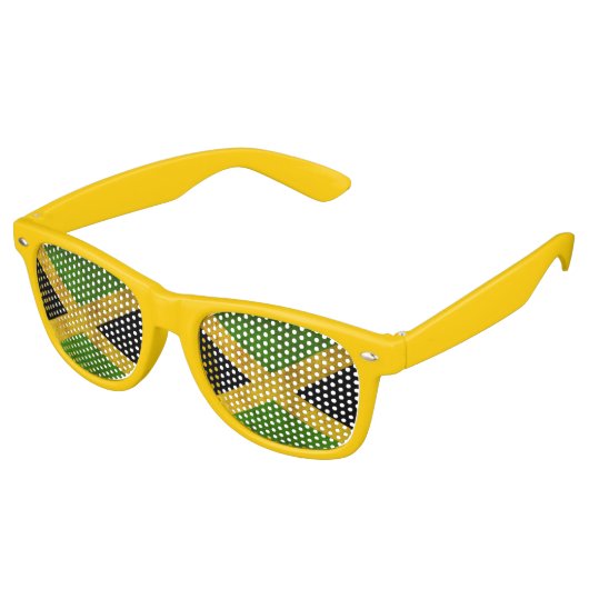 Jamaica Proud Jamaicans - Reggae Party Sunglasses Retro Zonnebril (Gekanteld)