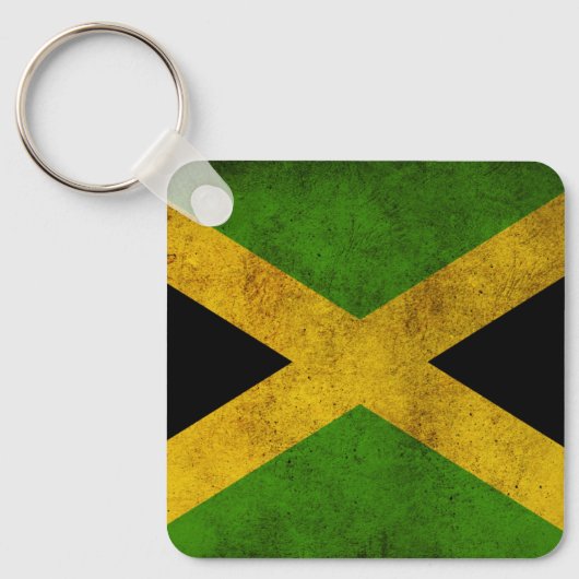 Jamaica Proud Jamaicans - Reggae Rasta Flag Sleutelhanger (Voorkant)