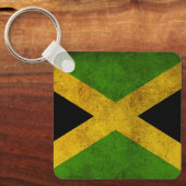Jamaica Proud Jamaicans - Reggae Rasta Flag Sleutelhanger (Voorkant)