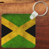 Jamaica Proud Jamaicans - Reggae Rasta Flag Sleutelhanger (Achterkant)