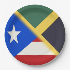 Jamaica Puerto Rico Flag | Jamaicaanse PR-vlag Papieren Bordje