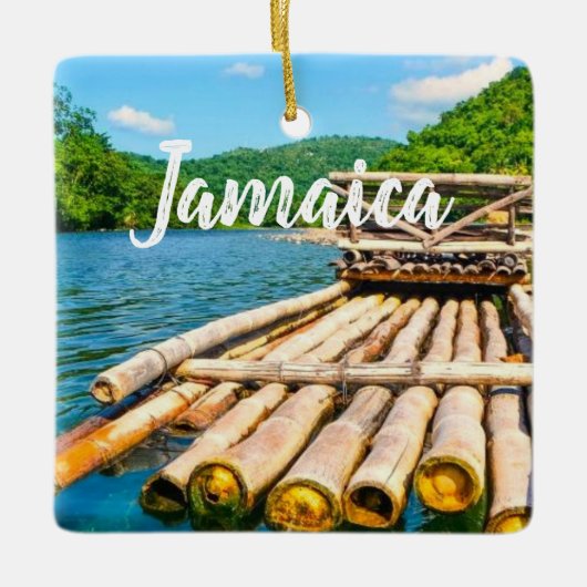 Jamaica rafting keramisch ornament (Voorkant)