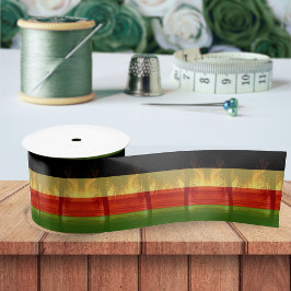 Jamaica Rasta Colors Caribbean Island Beach Satijnen Lint