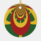 Jamaica Rasta Keramisch Ornament (Voorkant)