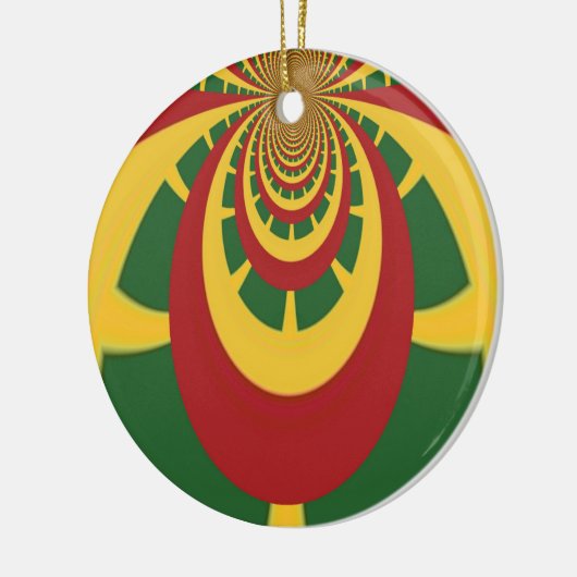 Jamaica Rasta Keramisch Ornament (Links)