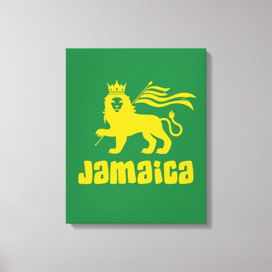 Jamaica Rasta Leeuw   Canvas Afdruk (Voorkant)