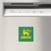 Jamaica Rasta Leeuw Magneet (Insitu (Vaatwasser))