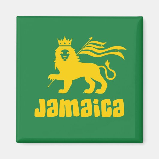 Jamaica Rasta Leeuw Magneet (Voorkant)