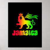 Jamaica Rasta Leeuw Poster (Voorkant)