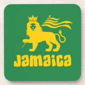 Jamaica Rasta Lion Bier Onderzetter (Voorkant)